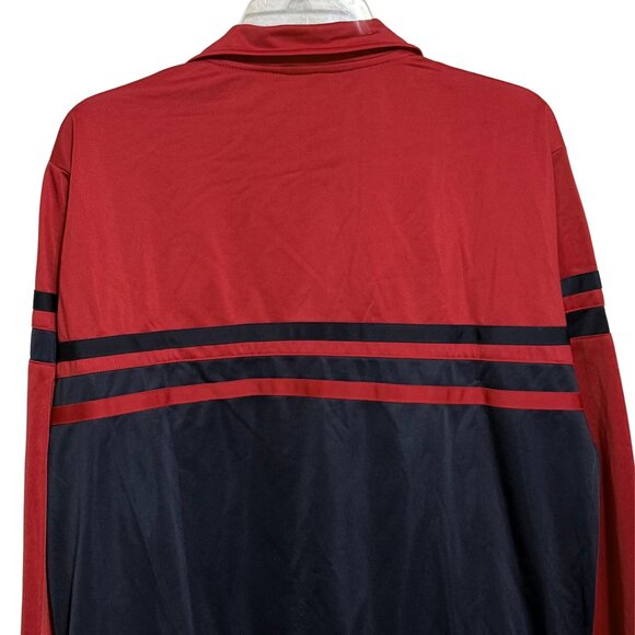 Vintage FILA Red & Navy Long Sleeve Track Jacket - Size Large - Picture 7 of 9